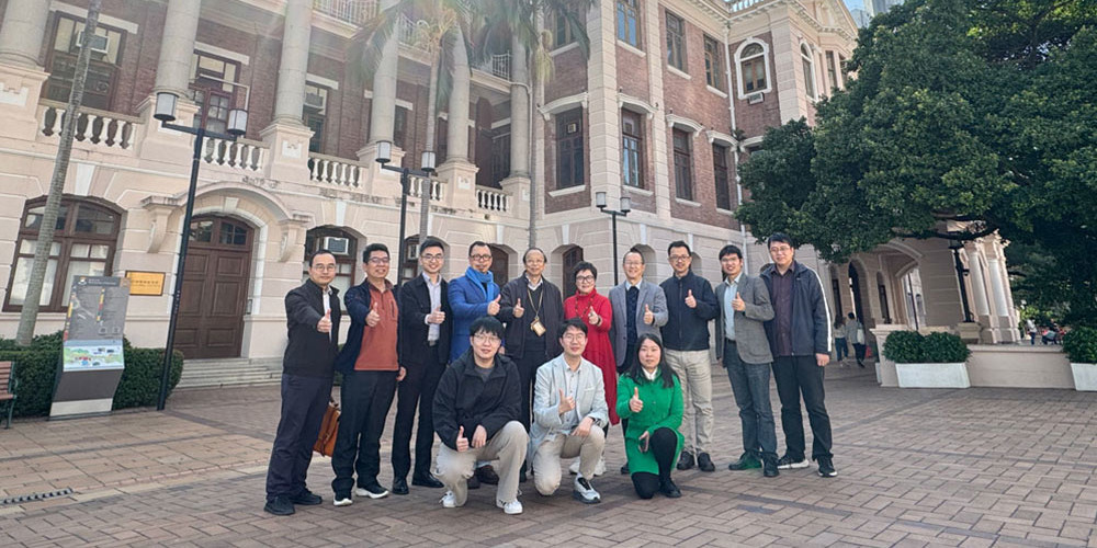 Visit by delegates of Guangzhou Okay GIS Ltd. on future digital heritage conservation, with Prof Anthony Yeh, Jan 2025
